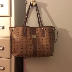 Mcm brown medium tote